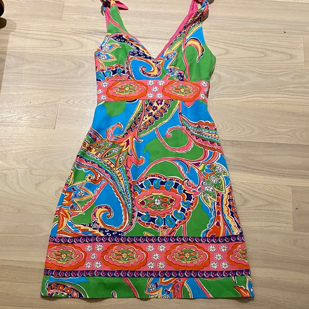 🎉HP!🎉 Lilly Pulitzer Silk Paisley Colorful Dress